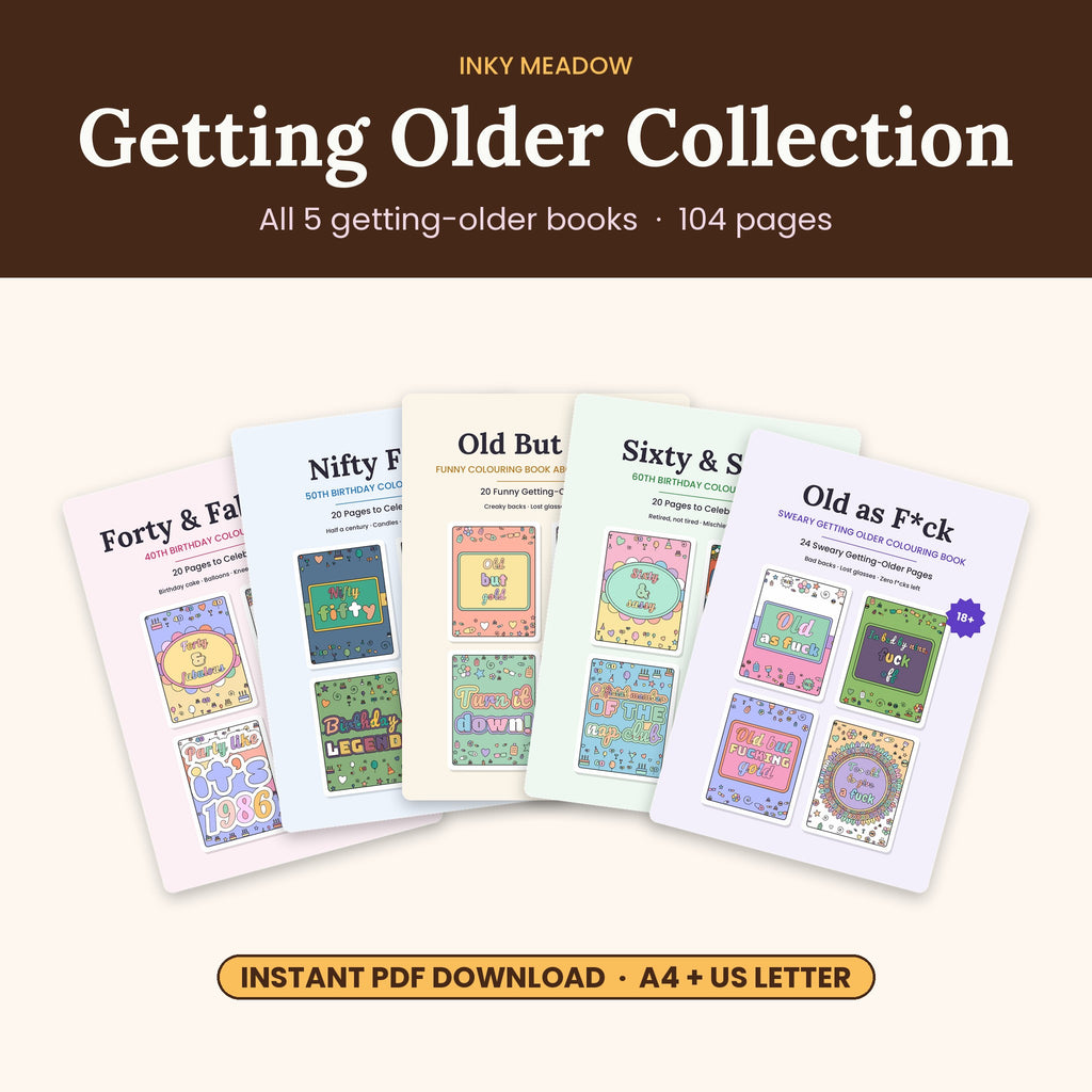 Getting Older Bundle – All 5 Colouring Books