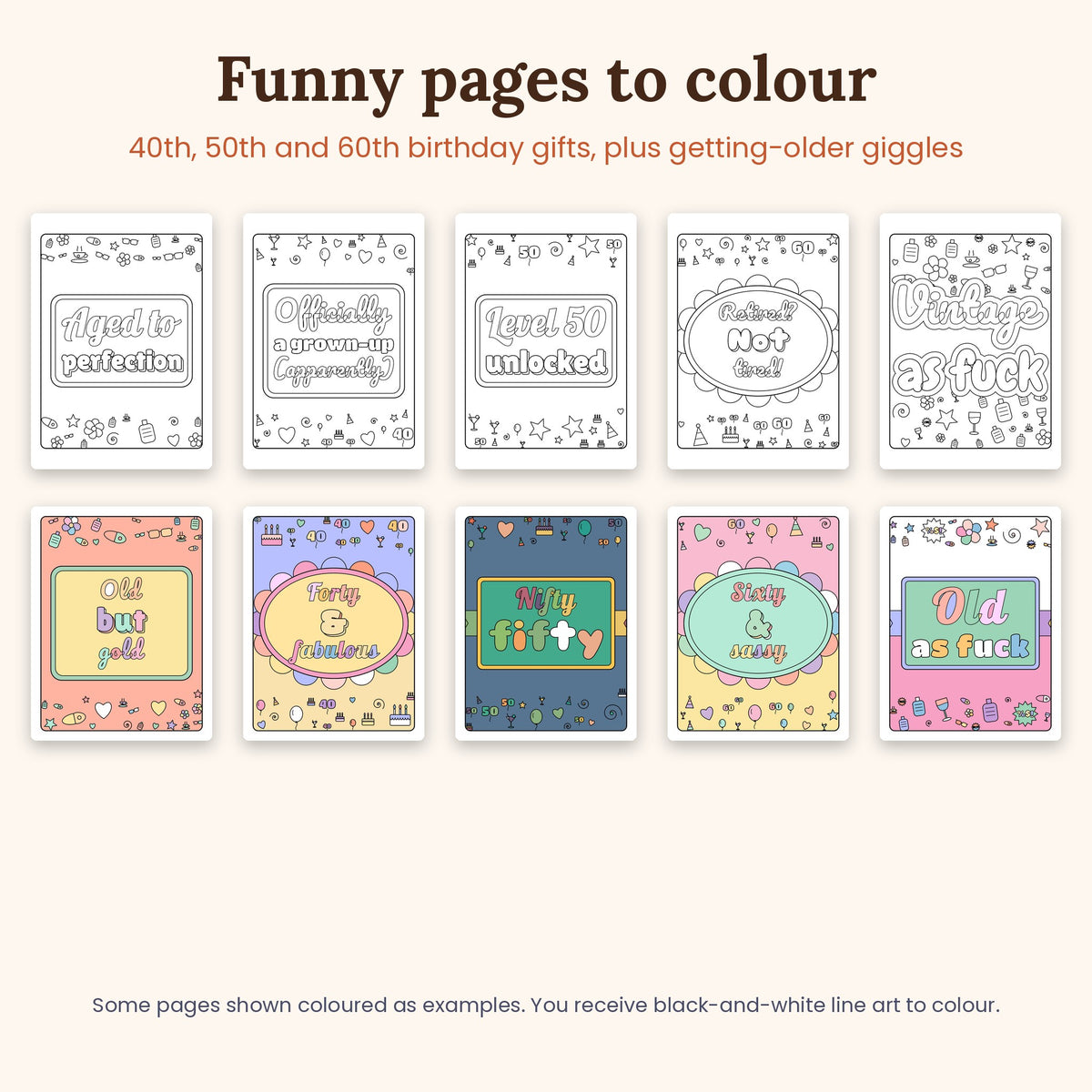 Getting Older Bundle – All 5 Colouring Books