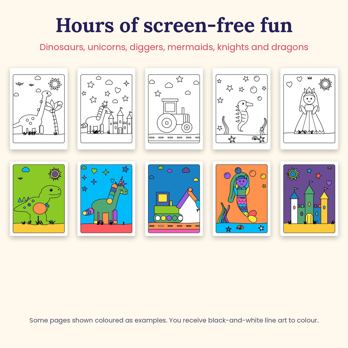 Kids' Favourites – Complete Colouring Bundle (PDF Download)