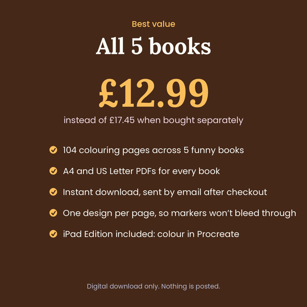 Getting Older Bundle – All 5 Colouring Books