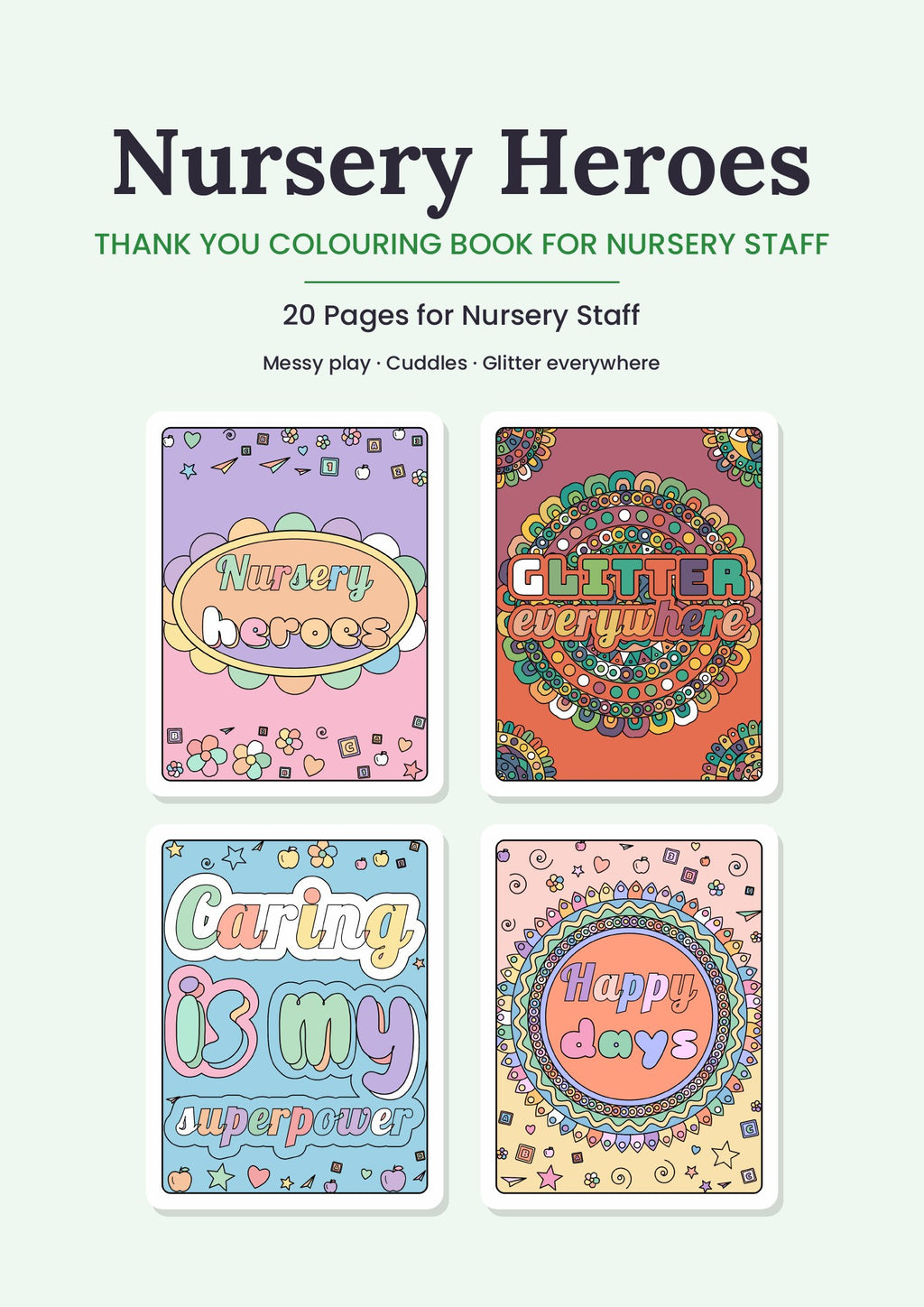 Nursery Heroes – Printable Colouring Book