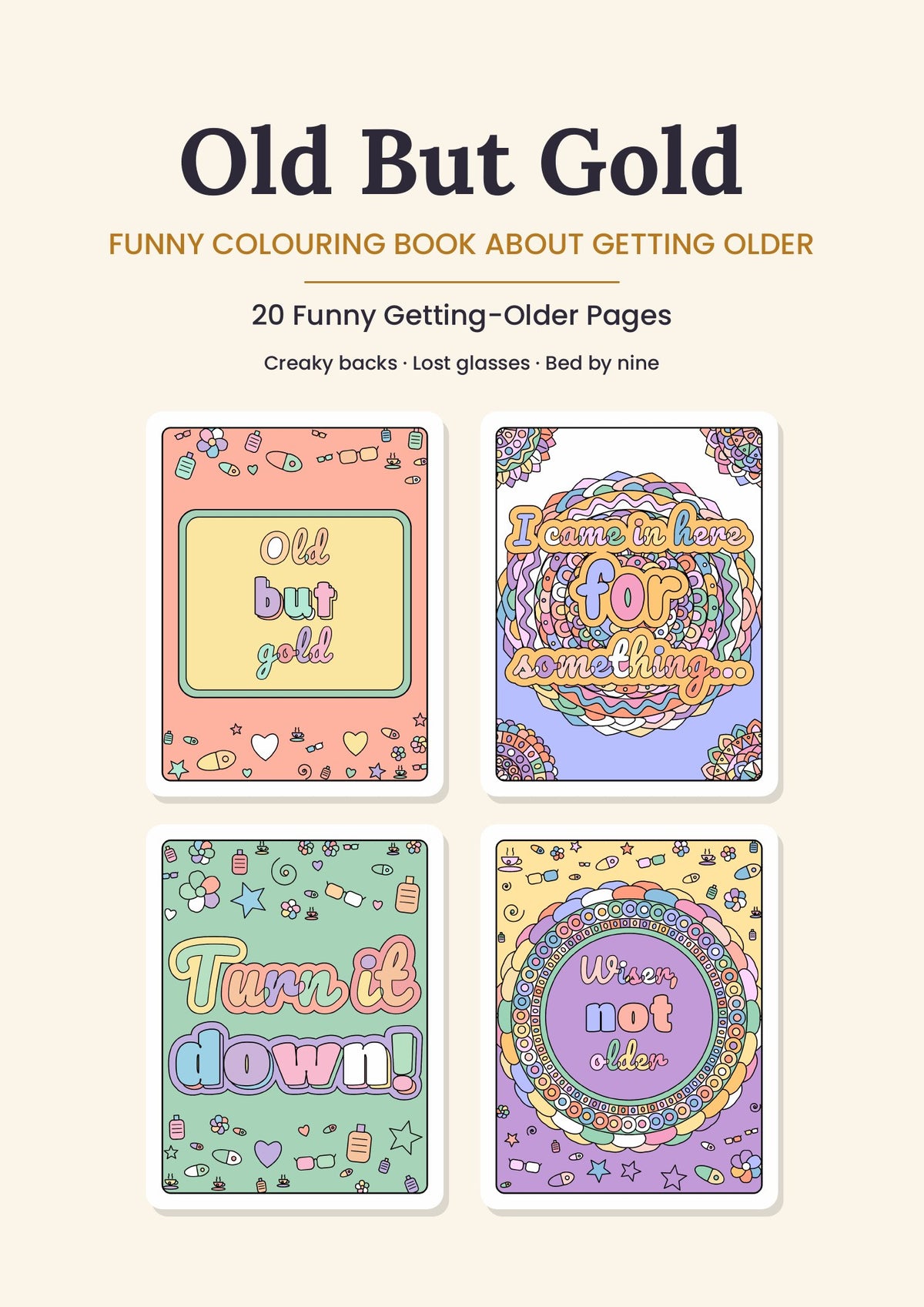 Old But Gold – Funny Colouring Book