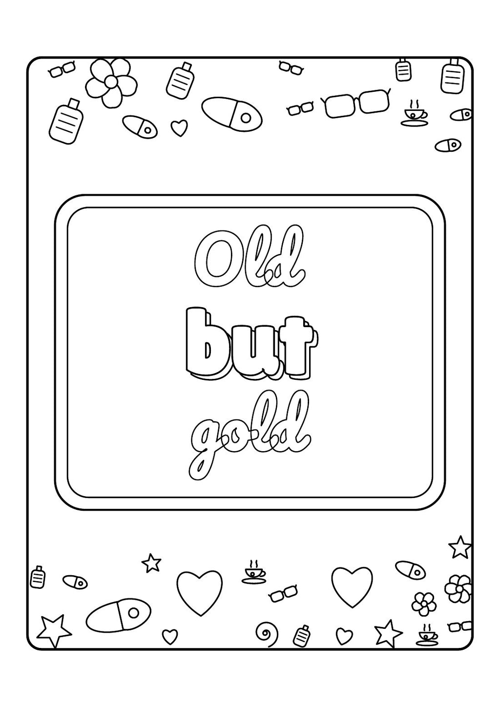 Old But Gold – Funny Colouring Book