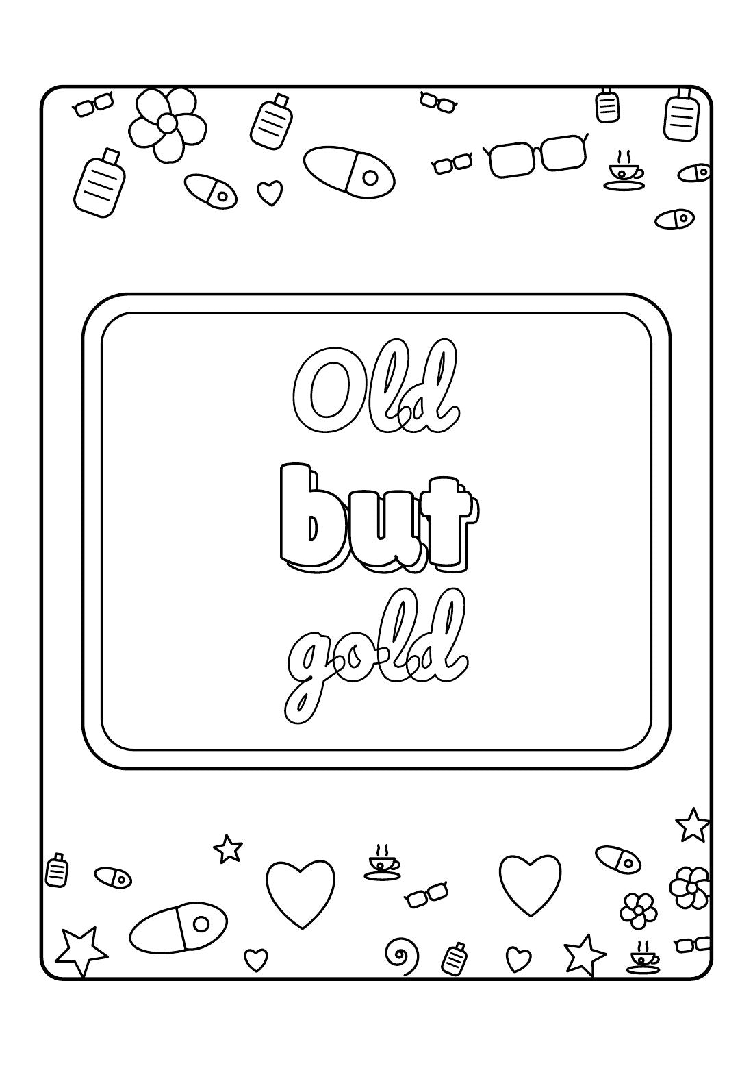 Old But Gold – Funny Colouring Book