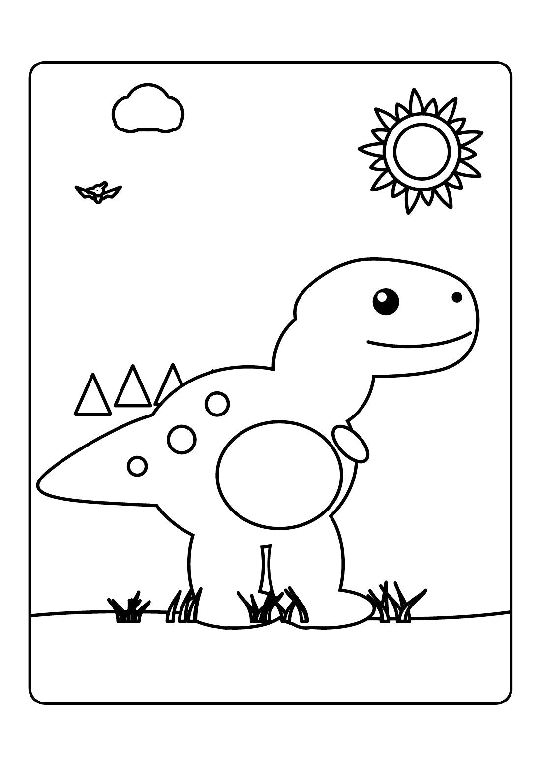 Dinosaur Roar – Kids' Colouring Book (PDF Download)