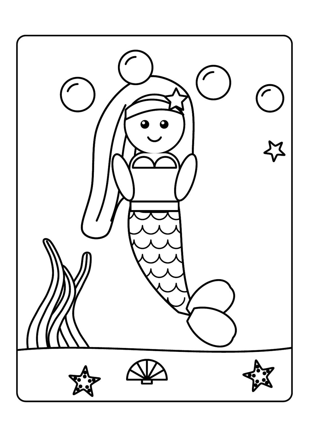 Mermaid Lagoon – Kids' Colouring Book (PDF Download)