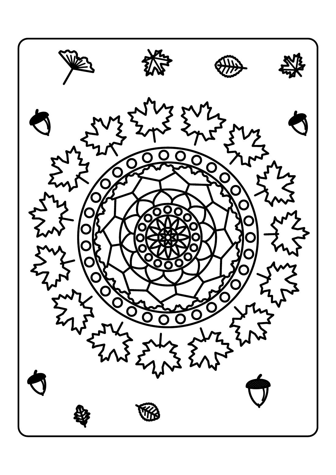 Easy Autumn Mandalas