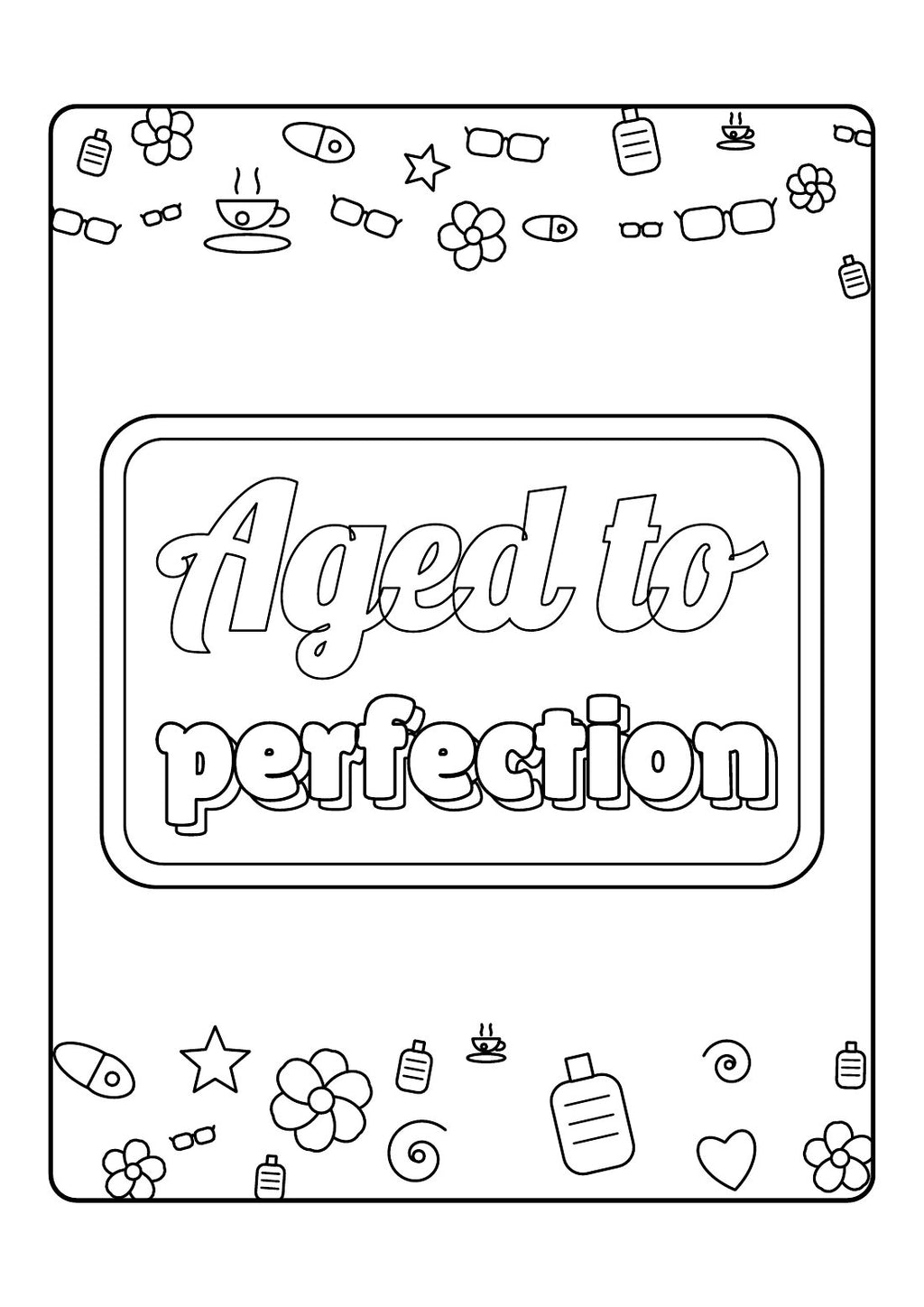 Old But Gold – Funny Colouring Book