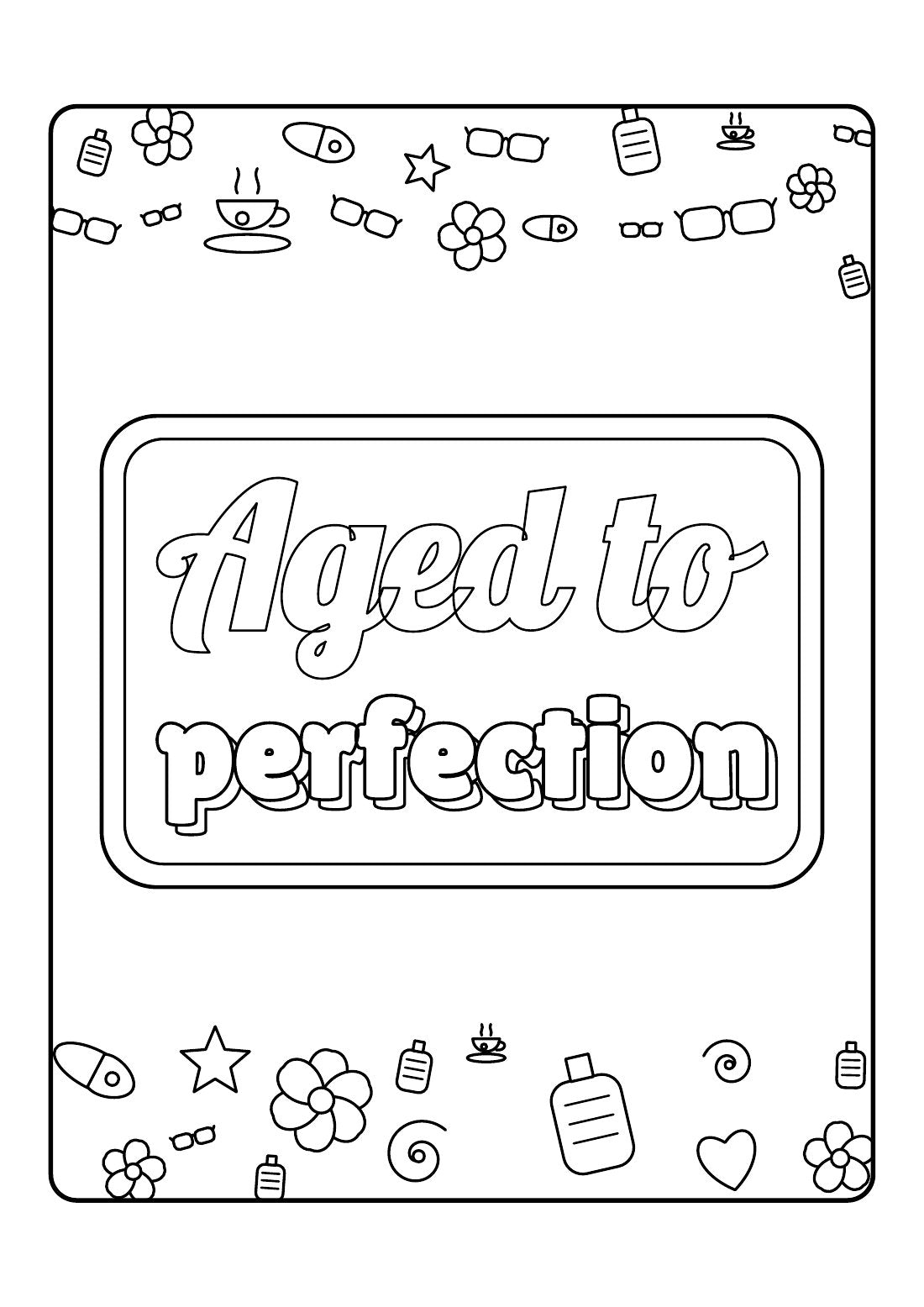 Old But Gold – Funny Colouring Book