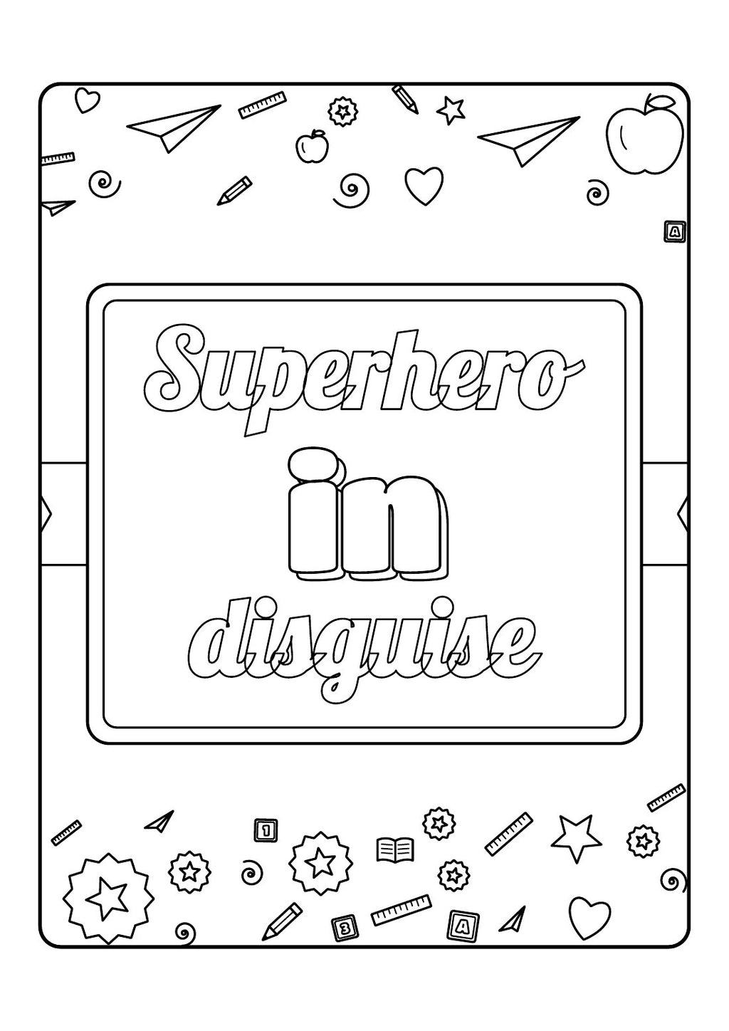 Teaching Assistant Legend – Printable Colouring Book