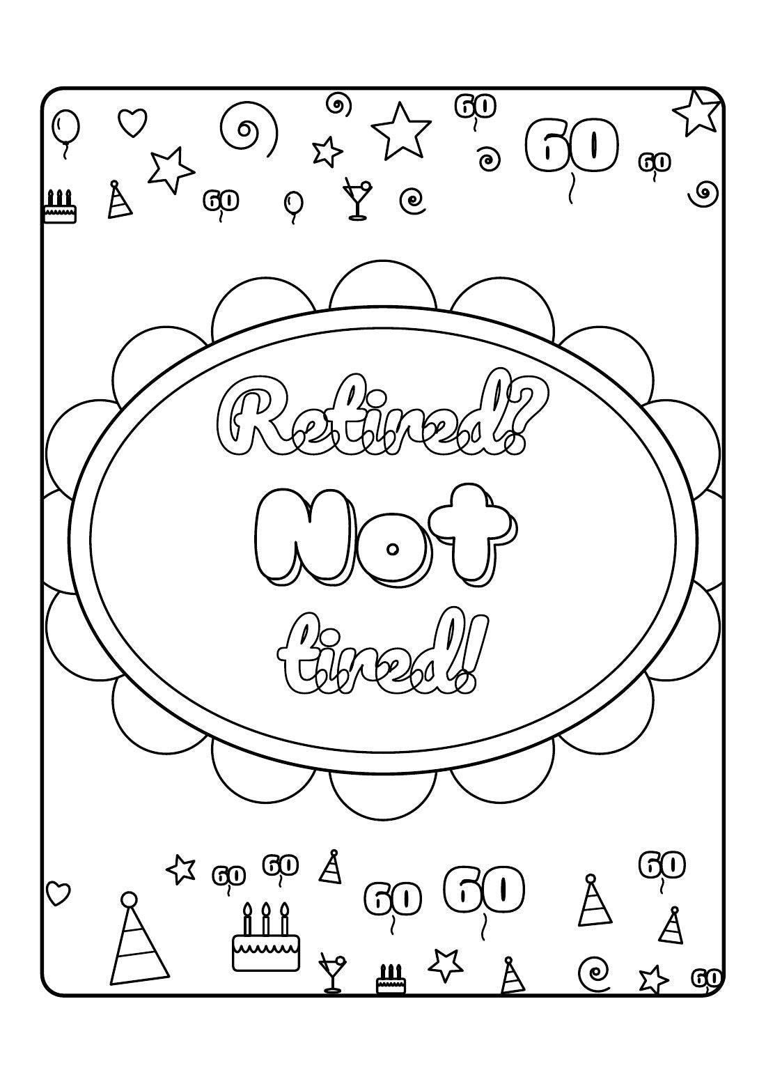 Sixty & Sassy – Colouring Book