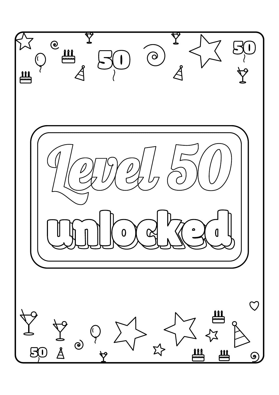 Nifty Fifty – Colouring Book