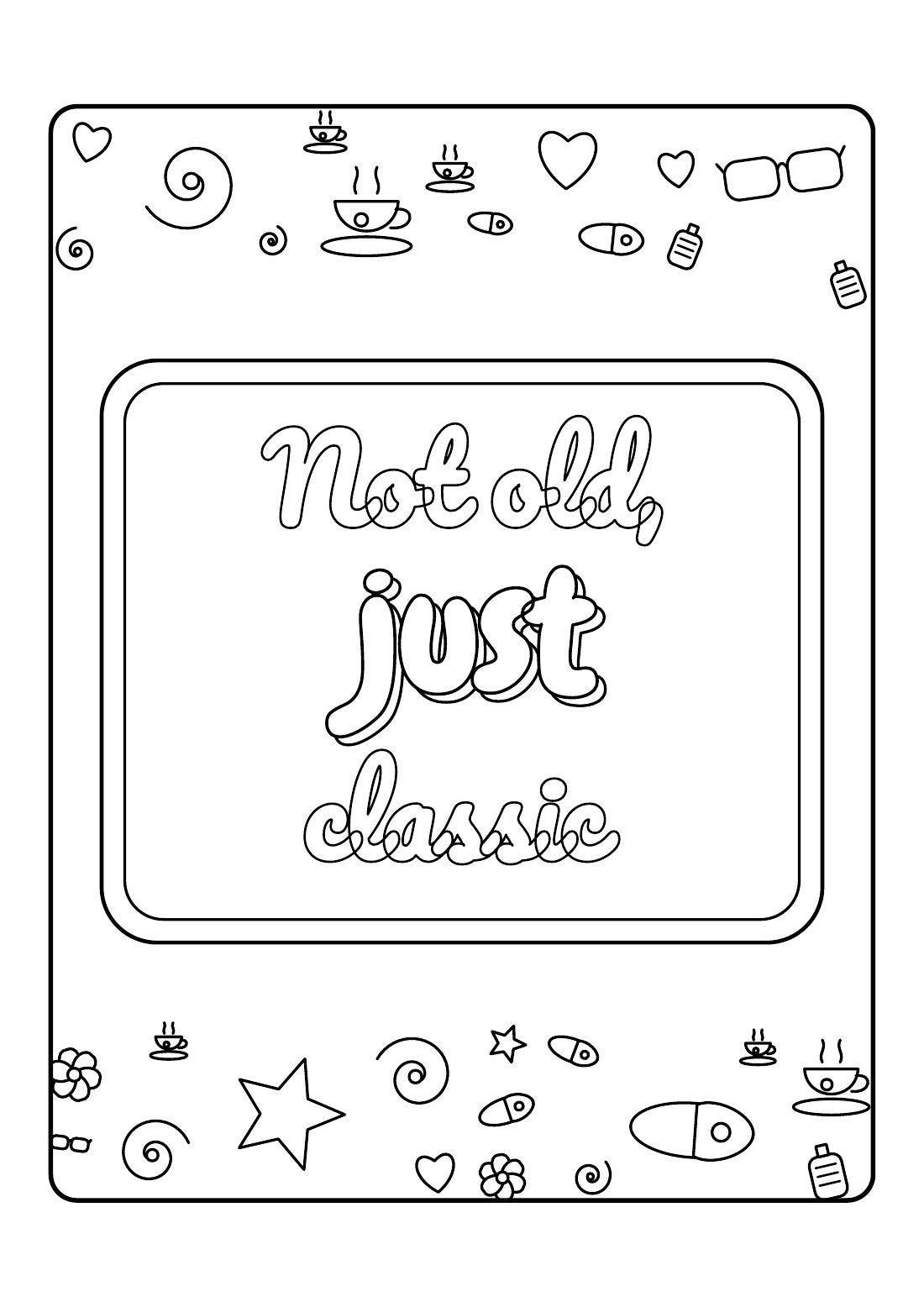 Old But Gold – Funny Colouring Book