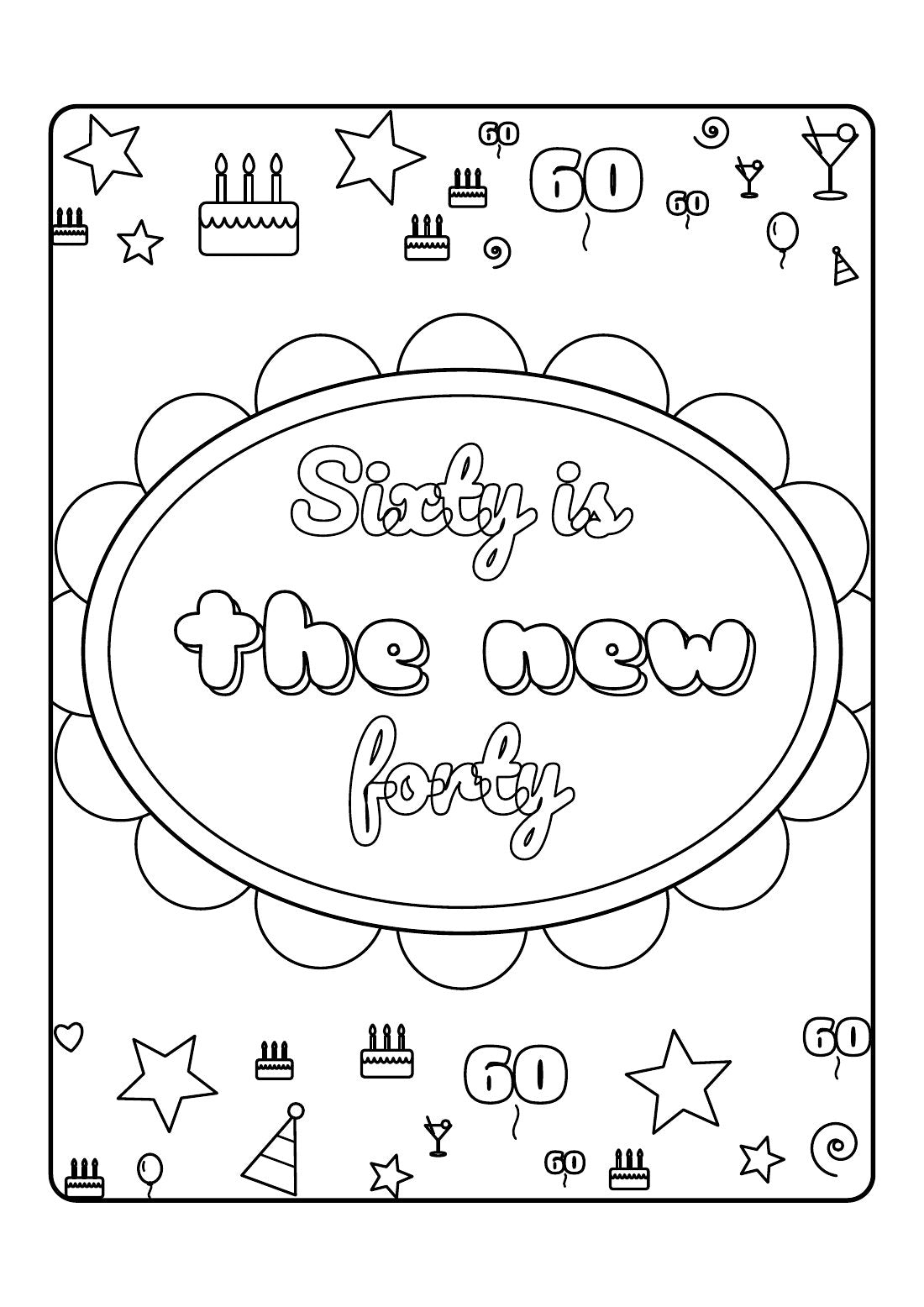 Sixty & Sassy – Colouring Book