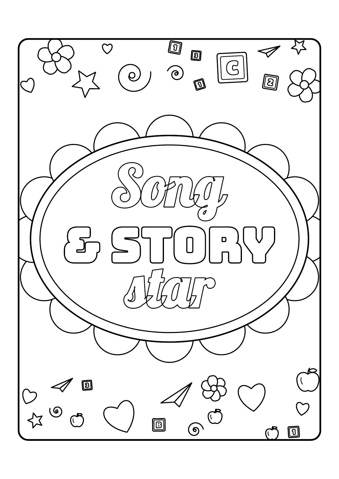 Nursery Heroes – Printable Colouring Book