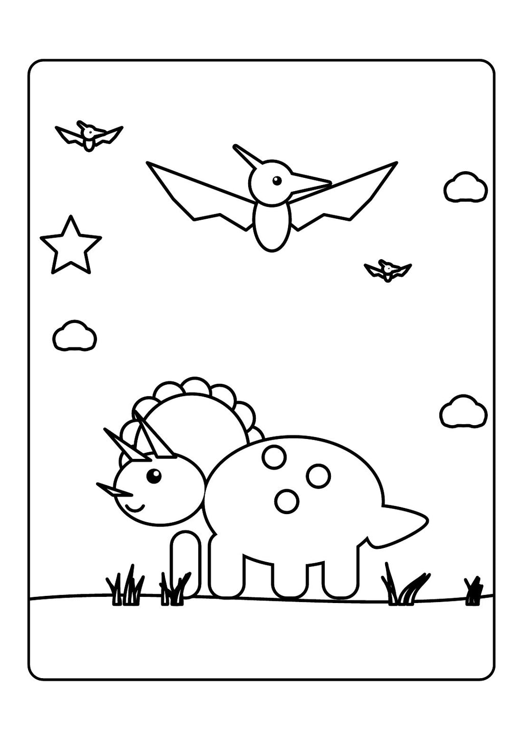 Dinosaur Roar – Kids' Colouring Book (PDF Download)