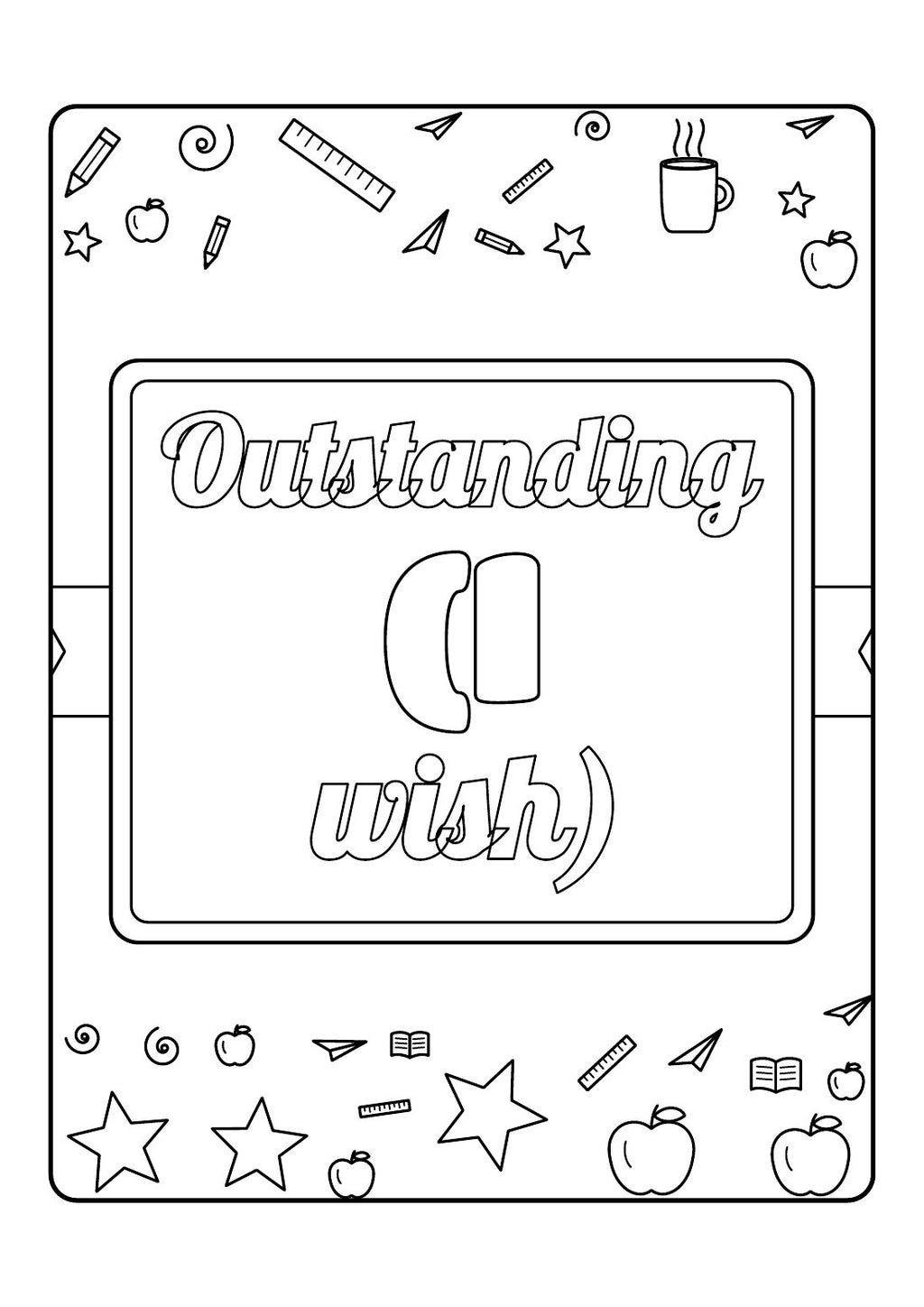 Powered by Coffee & Marking – Printable Colouring Book