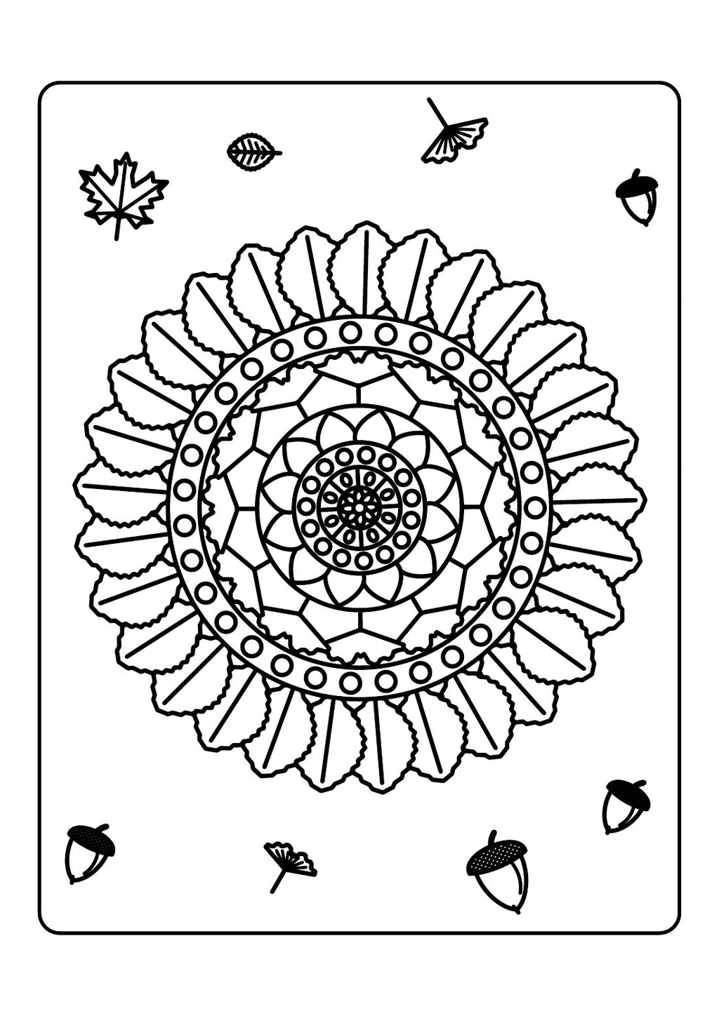 Easy Autumn Mandalas