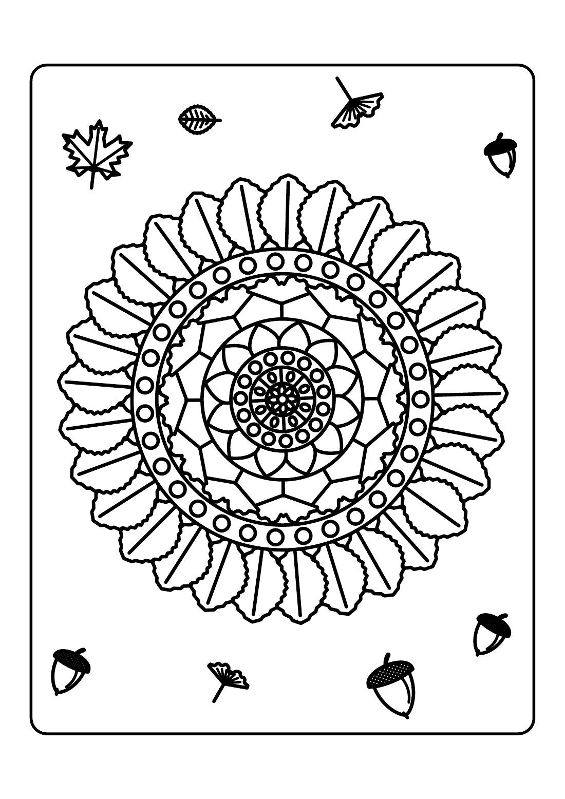 Easy Autumn Mandalas
