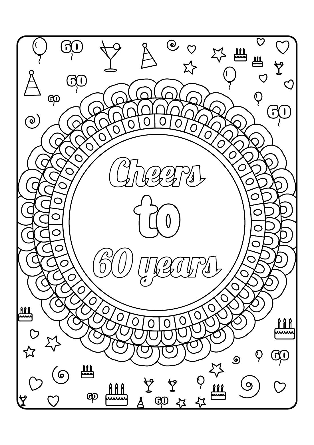 Sixty & Sassy – Colouring Book