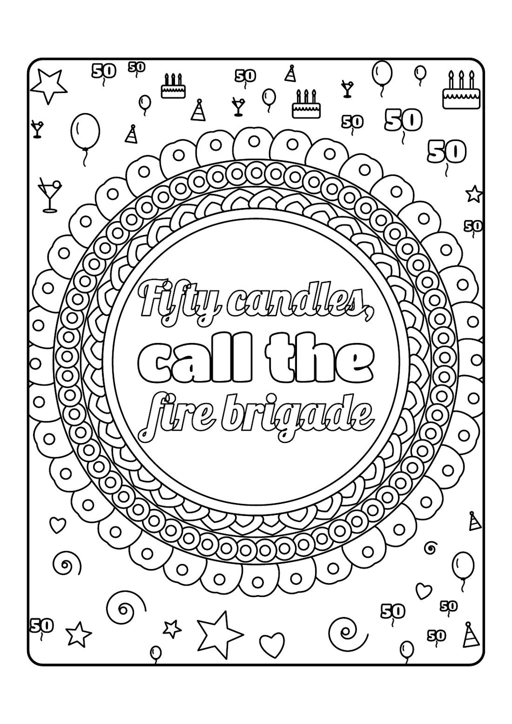 Nifty Fifty – Colouring Book