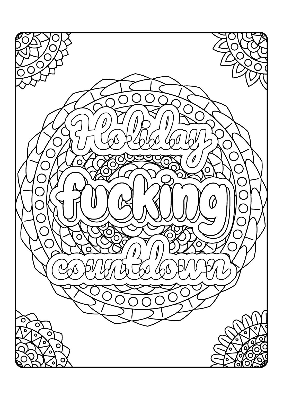 Teacher Mode: F*ck Off – Sweary Printable Colouring Book