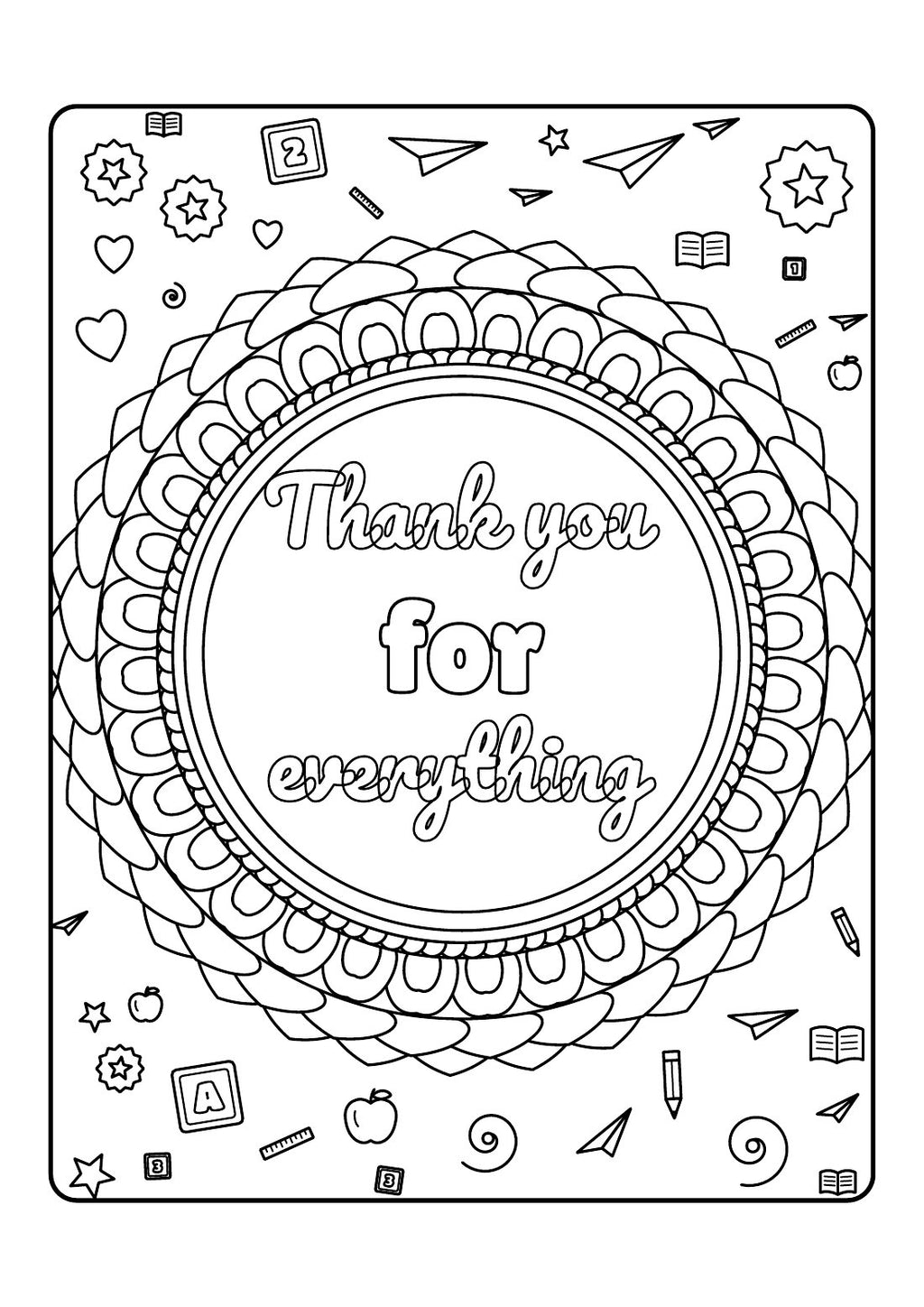Teaching Assistant Legend – Printable Colouring Book