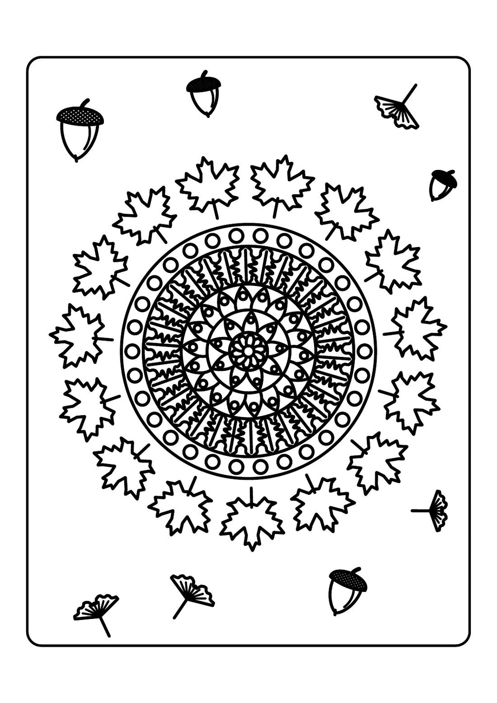 Easy Autumn Mandalas