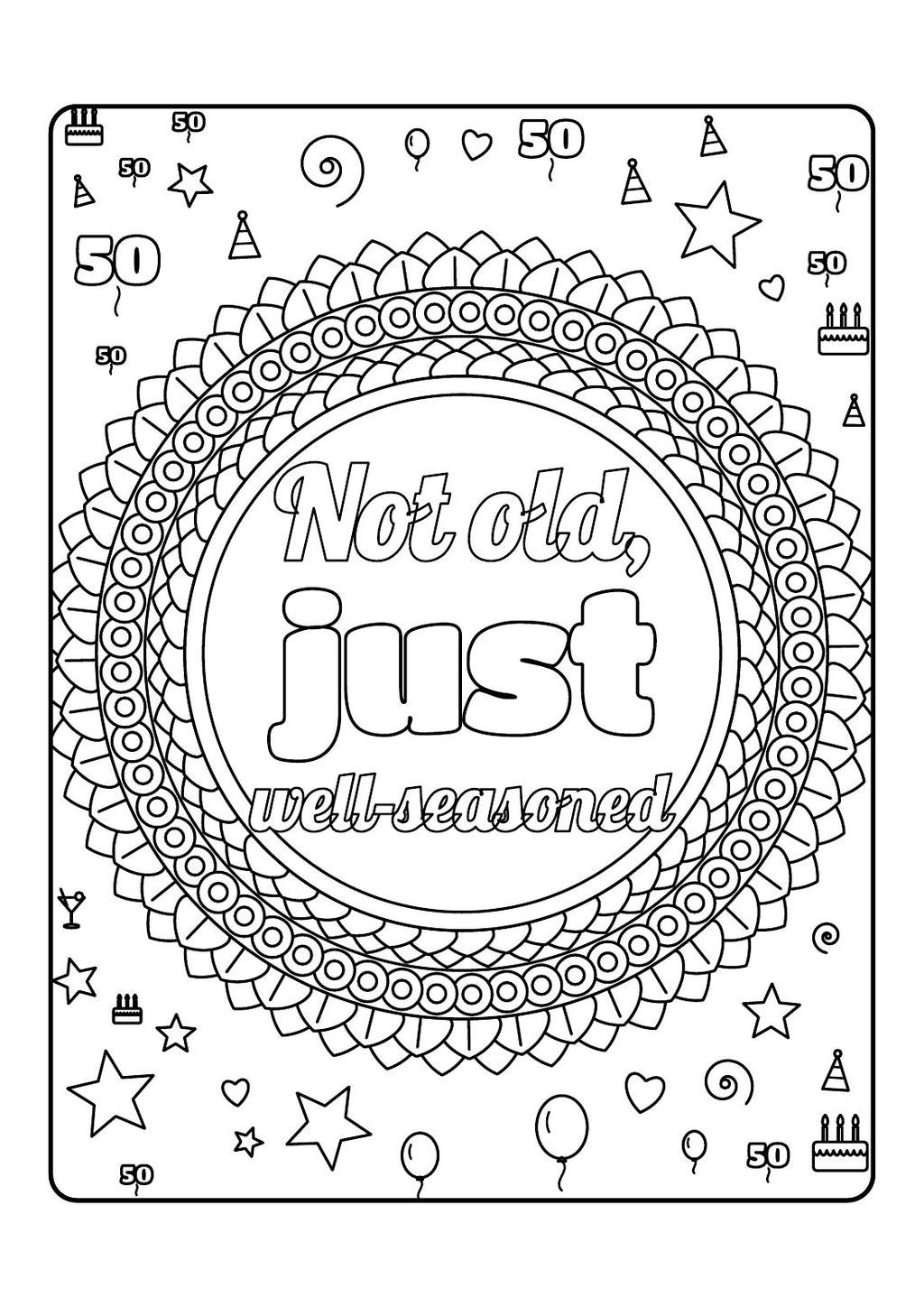 Nifty Fifty – Colouring Book