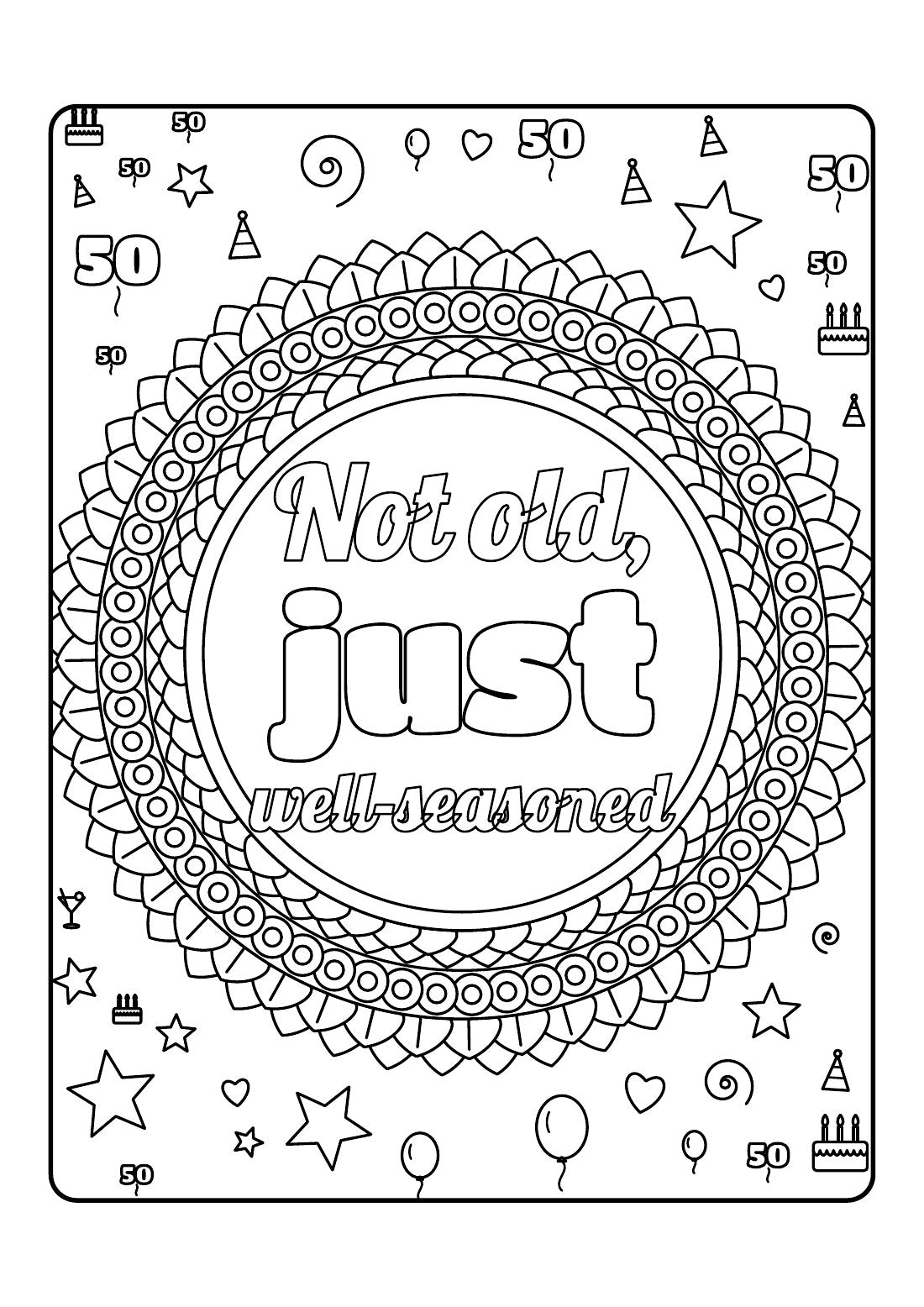 Nifty Fifty – Colouring Book