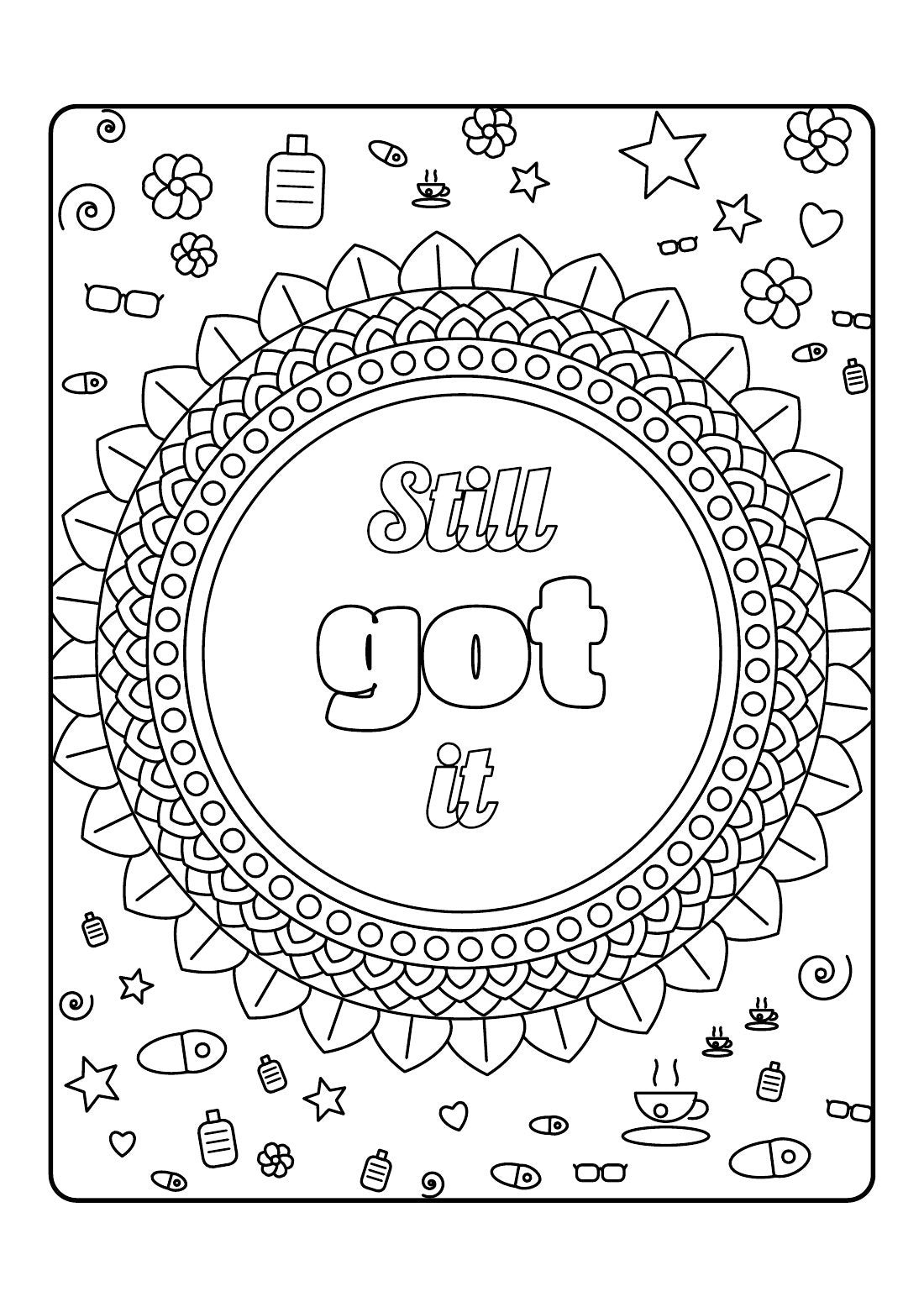 Old But Gold – Funny Colouring Book