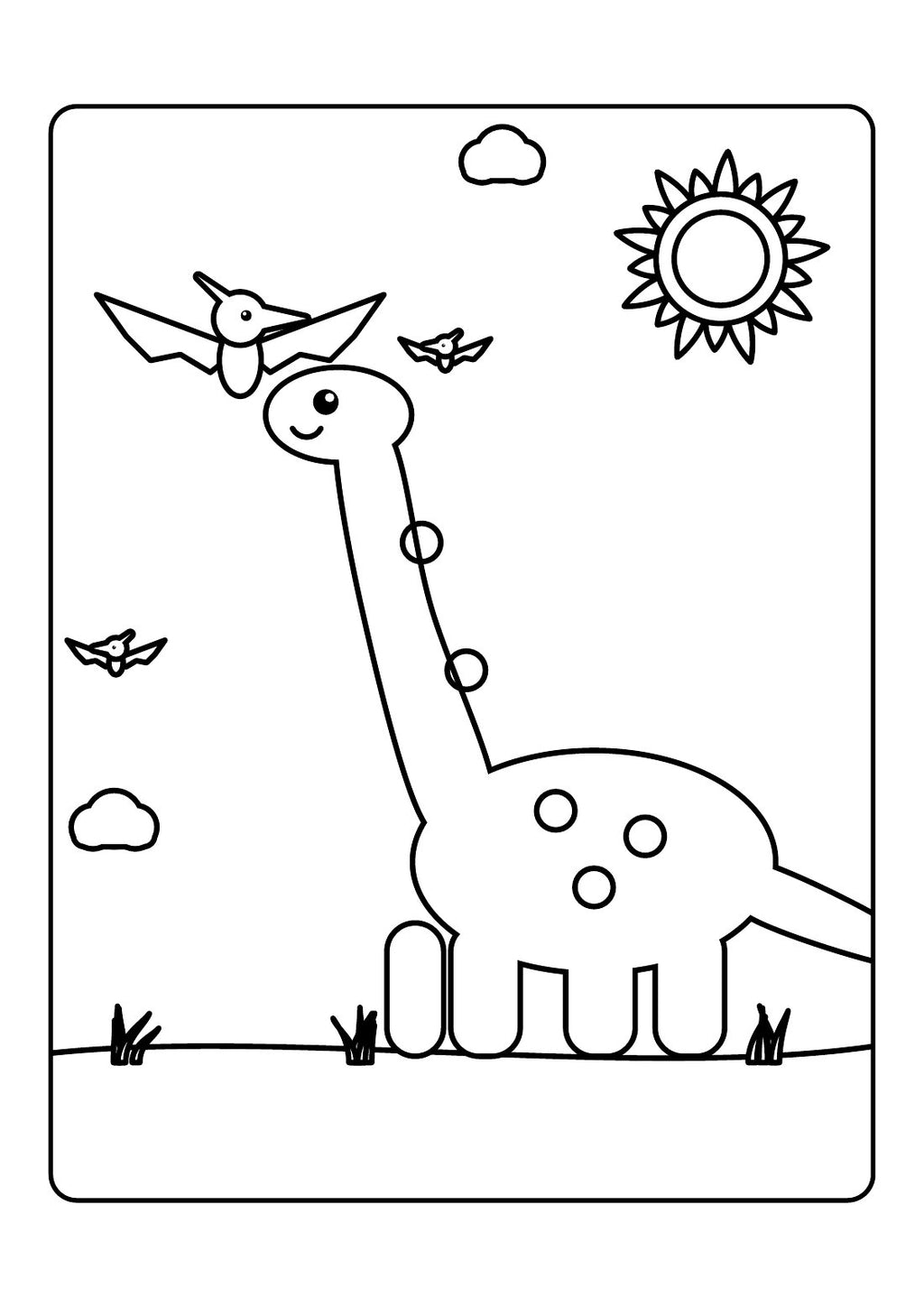 Dinosaur Roar – Kids' Colouring Book (PDF Download)