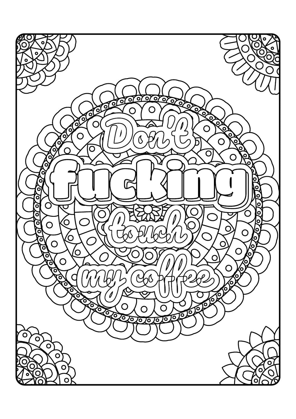 Teacher Mode: F*ck Off – Sweary Printable Colouring Book