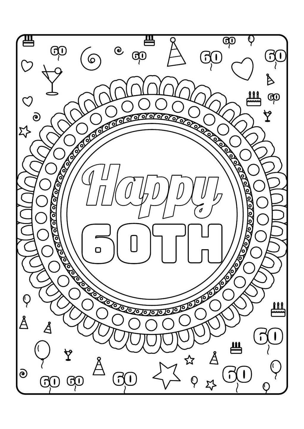 Sixty & Sassy – Colouring Book