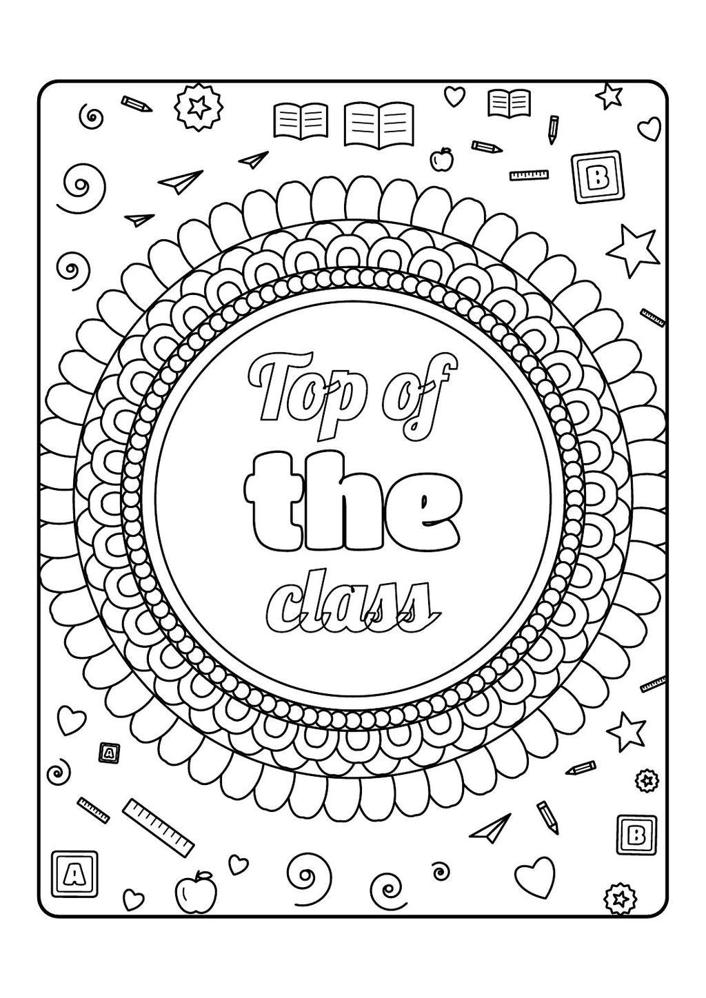 Best Teacher Ever – Printable Colouring Book
