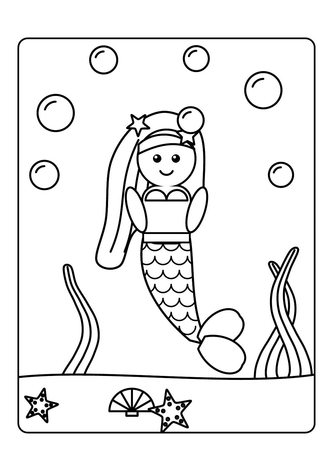 Mermaid Lagoon – Kids' Colouring Book (PDF Download)