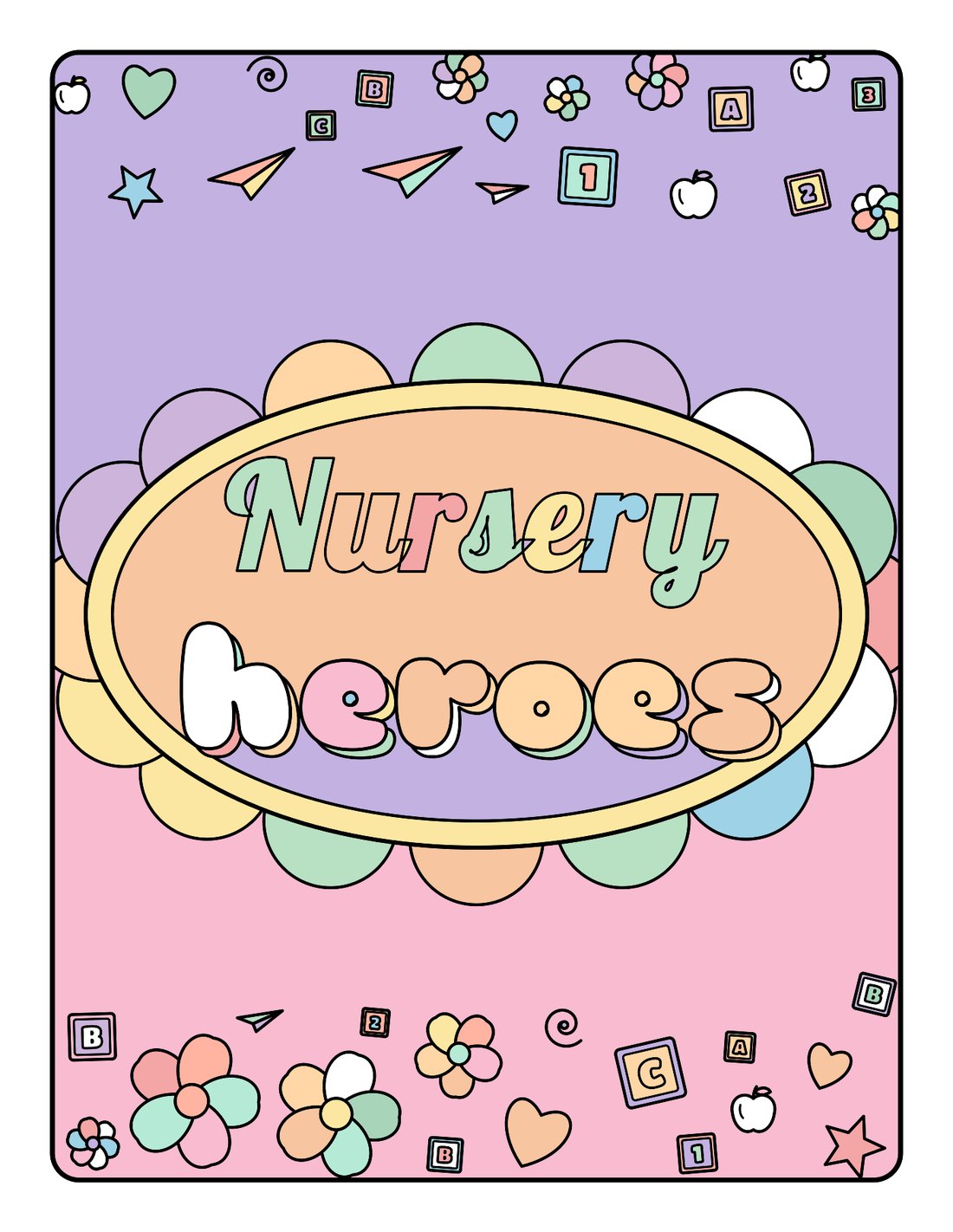 Nursery Heroes – Printable Colouring Book