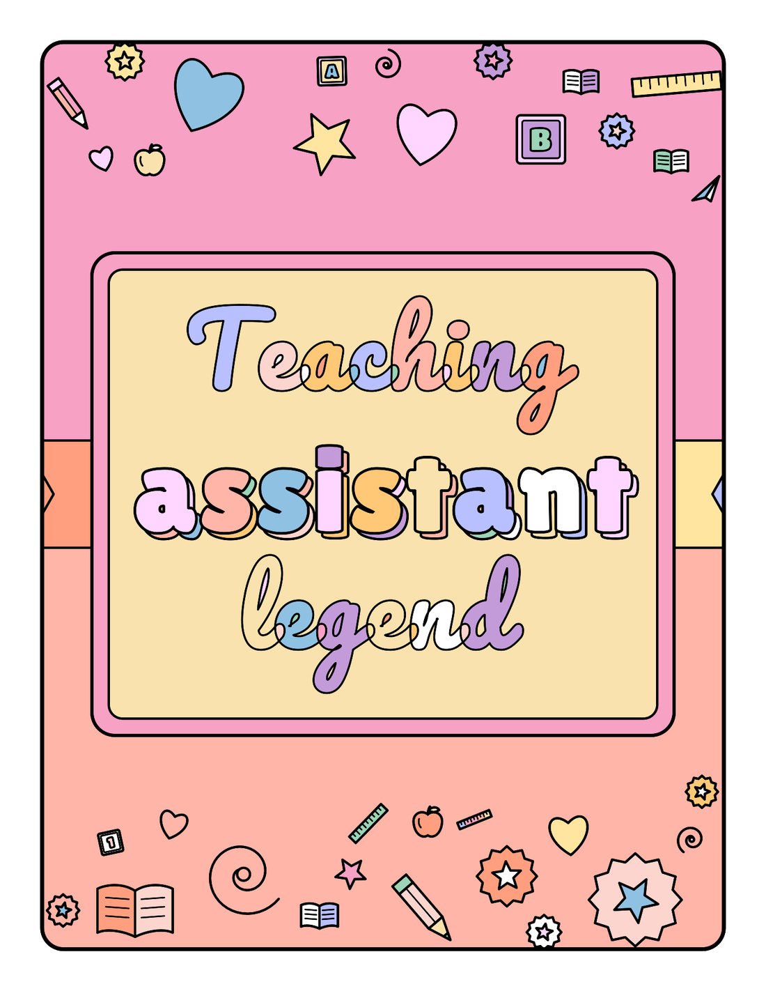 Teaching Assistant Legend – Printable Colouring Book