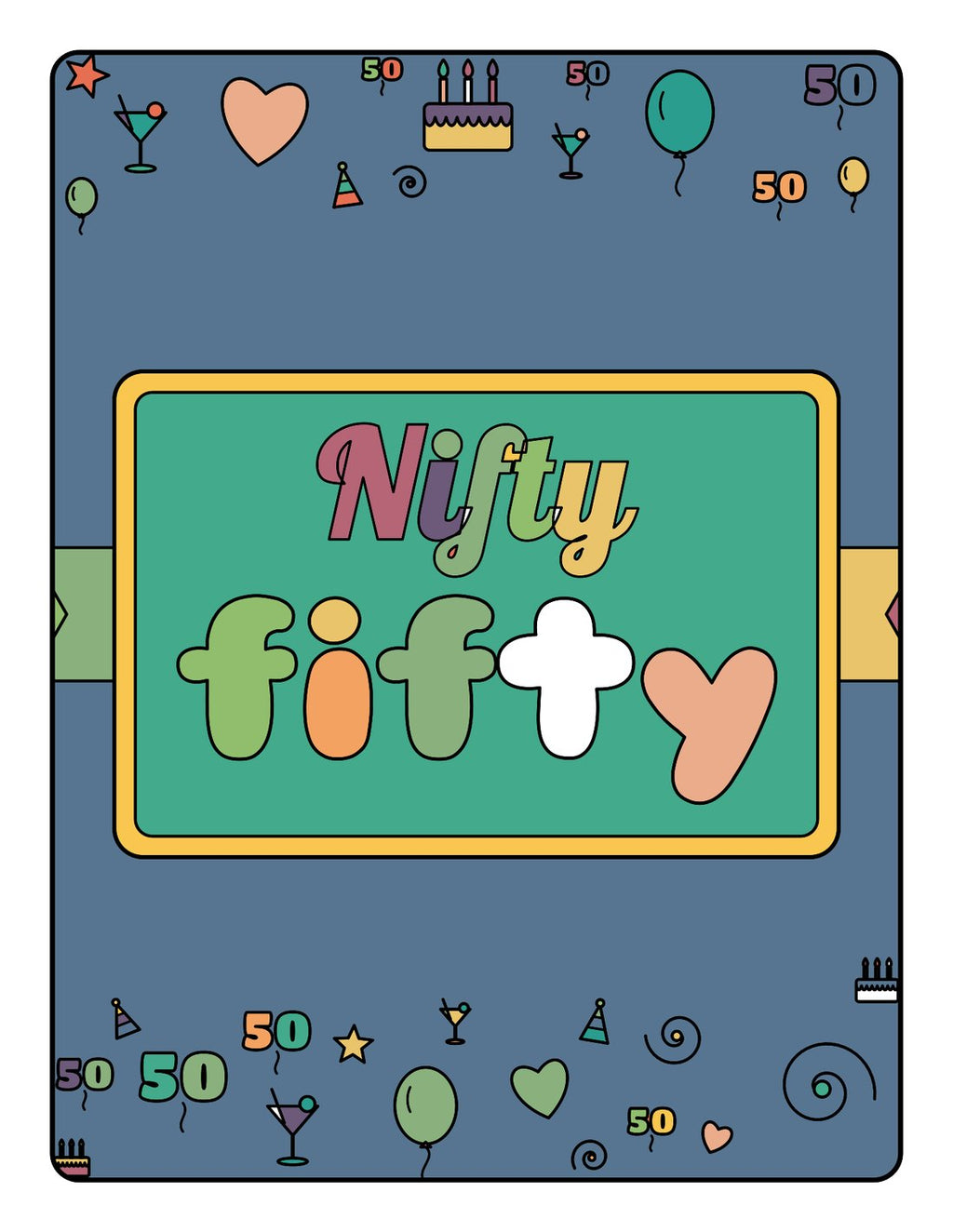 Nifty Fifty – Colouring Book
