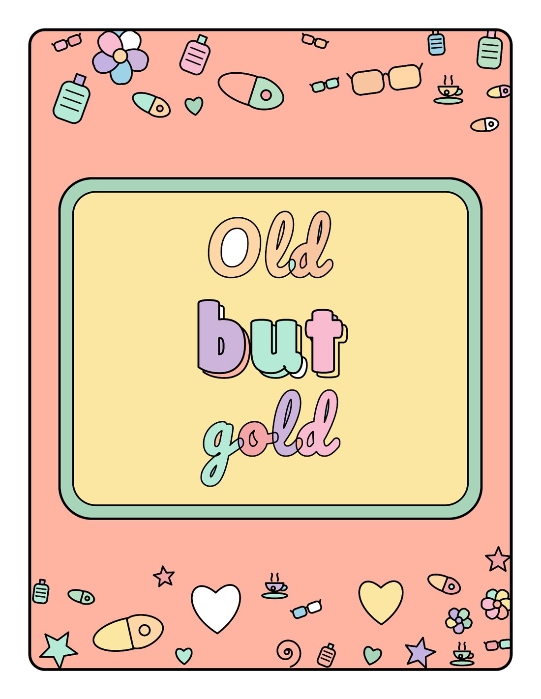 Old But Gold – Funny Colouring Book
