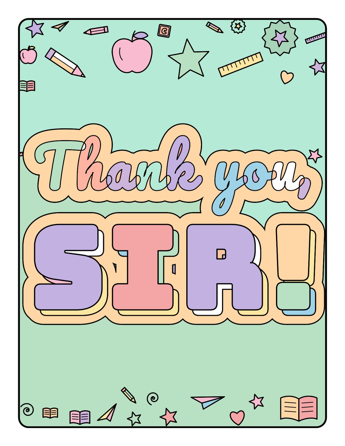 Best Teacher Ever – Printable Colouring Book