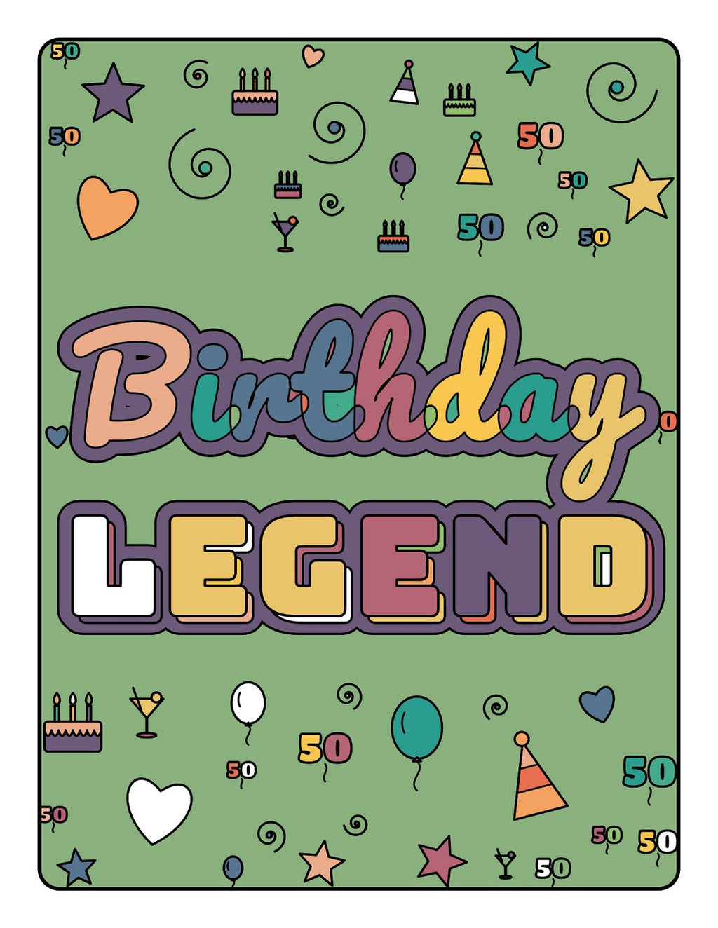 Nifty Fifty – Colouring Book